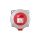 Gniazdo tablicowe 5P 16A 400V czerwone IP67 P17 TEMPRA PRO 555389
