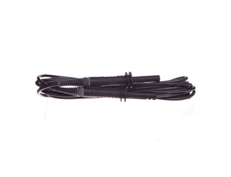 Przewód pomiarowy 5m czarny ekranowany 5kV /wtyki bananowe/ WAPRZ005BLBBE5K