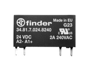 Wąskoprofilowy przekaźnik 5mm do obwodów drukowanych i gniazd SSR OC 2A/240VAC 24VDC wykonanie szczelne RTIII 34.81.7.024.8240