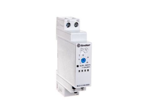 Przekaźnik czasowy 1P 16A 24-240V AC/DC 0,1s-24h 250V jednofunkcyjny DI 80.21.0.240.0000