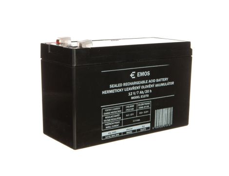 Akumulator ołowiowy AGM 12V 7Ah F4,7 B9691