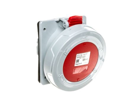 Gniazdo tablicowe 5P 32A 400V czerowne IP67 P17 TEMPRA PRO