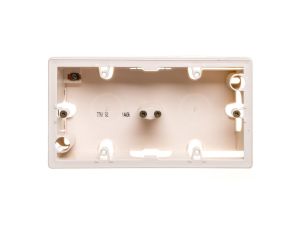 VALENA Puszka natynkowa podwójna kremowa 776132