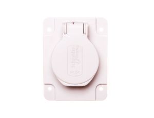 Gniazdo PK, szare, 2p+PE, 10/16A, 250 V, francuskie, IP54, podtynkowe PKN61G