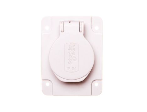 Gniazdo PK, szare, 2p+PE, 10/16A, 250 V, francuskie, IP54, podtynkowe PKN61G