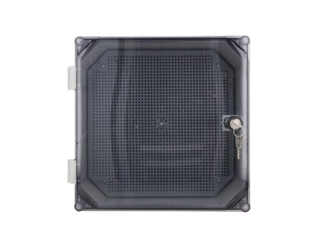 Obudowa 300x300x166mm z płytą montażową transparentna UNIbox Uni-0/T43.00