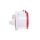 Gniazdo tablicowe proste 5P 16A 400V czerwone IP44 1385 MEN1385