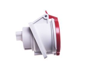 Gniazdo tablicowe skośne 5P 32A 400V czerwone IP44 3153 MEN3153