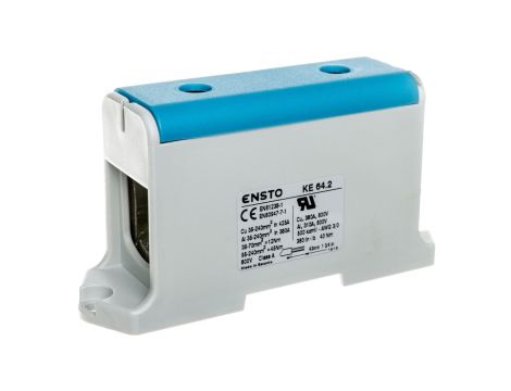 Zacisk 1-torowy 35-240mm2 niebieski KE 64.2