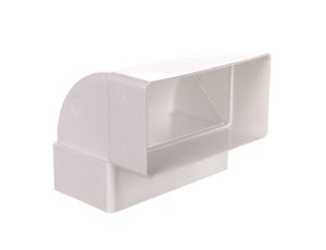 Kolano pionowe 90st. 110x55mm białe WP060 (pakowane woreczek z zawieszką)