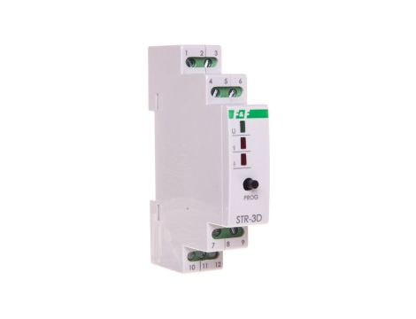 Sterownik rolet do silników 8A 320W 230V AC 1s-15min montaż na szynie DIN STR-3D