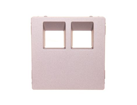 VALENA LIFE Plakietka gniazda komputerowego podwójnego aluminium 755422