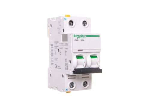 Wyłącznik nadprądowy 1P+N B 6A 10kA AC iC60H-B6-1N A9F06606