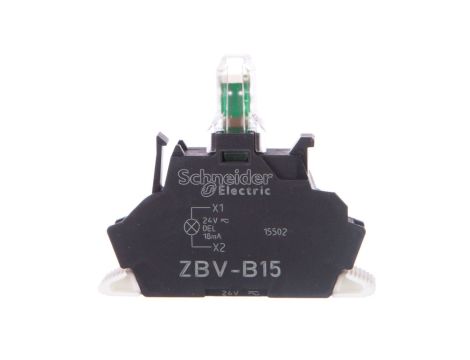 Zestaw świetlny Ø22 biały LED 24V, Push-in, Harmony XB4, ZBVB15
