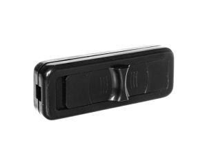 Wyłącznik suwakowy przelotowy lub końcowy 2-torowy 2,5A/250V czarny WS-2P/CZARNY