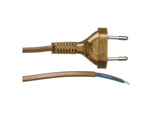 Przewód przyłączeniowy bez wyłącznika 190cm złoty SP-190/2X0,5/-ZLO YNS10000441