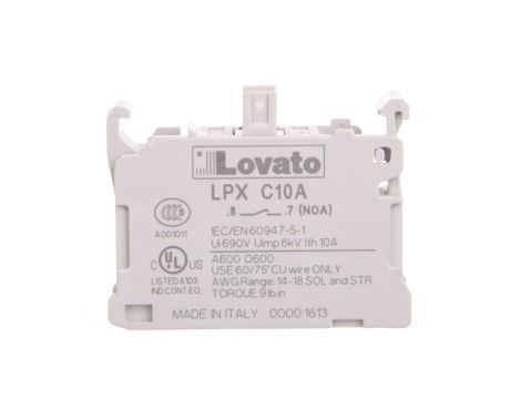 Styk pomocniczy 1Z wyprzedzający montaż czołowy LPXC10A