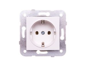Karre Gniazdo Schuko, Kolor Biały / 90963608
