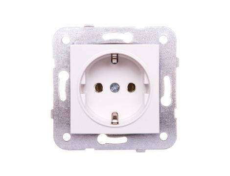 Karre Gniazdo Schuko, Kolor Biały / 90963608