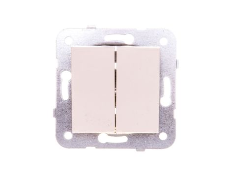 Karre Łącznik Świecznikowy 2-Grupowy, Kolor Krem / 90963702