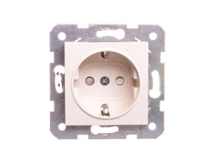 Karre Gniazdo Schuko, Kolor Krem / 90963708