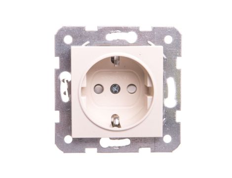 Karre Gniazdo Schuko, Kolor Krem / 90963708