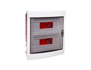 Rozdzielnica Podtynkowa 2x12 2-Rzędowa 24-Modułowa IP40 Drzwi Transparentne 90912024 Viko by Panasonic