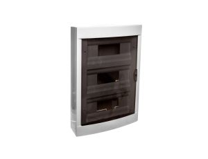 Rozdzielnica natynkowa 3x12 3-Rzędowa 36-Modułowa IP40 Drzwi Transparentne 90912136 VIko by Panasonic