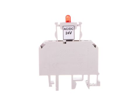 Złączka bezpiecznikowa 2,5mm2 z sygnalizacją LED 24V DC ZUB1-2.5D 13202992