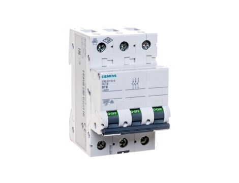 Wyłącznik nadprądowy 3P B 16A 6kA AC 5SL6316-6