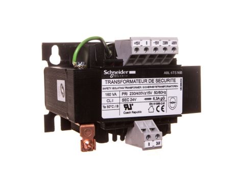 Transformator 1-fazowy separacyjny izoloany galwanicznie 160VA 230(400)V/24V ABL6TS16B