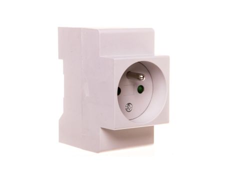 Gniazdo modułowe serwisowe 2P+Z 16A 250V na szynę DIN KMFS-16A 19490
