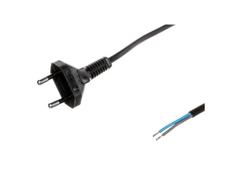 Przewód przyłączeniowy bez wyłącznika 250cm czarny SP-250/2X0,75/-CZN YNS10000454