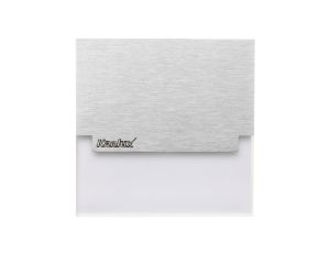 Oprawa przyschodowa LED kwadratowa SABIK LED WW 0.8W 12 DC 13lm kl.III IP20 barwa ciepła 3000K stal nierdzewna 23108