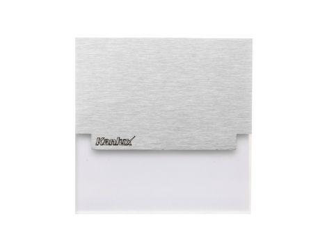 Oprawa przyschodowa LED kwadratowa SABIK LED WW 0.8W 12 DC 13lm kl.III IP20 barwa ciepła 3000K stal nierdzewna 23108