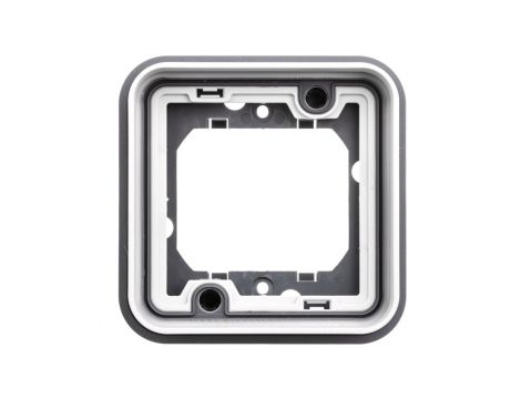 Berker W.1 Ramka pojedyncza do montażu podtynkowego IP55 szary 13283505