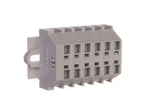 Listwa zaciskowa 2-przewodowa 1,5mm2 6-torowa szara 260-106