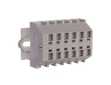 Listwa zaciskowa 2-przewodowa 1,5mm2 6-torowa szara 260-106