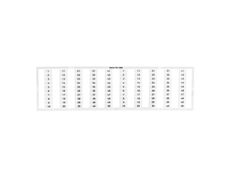 Oznaczniki WMB 2x 1-50 793-5666 /5szt./