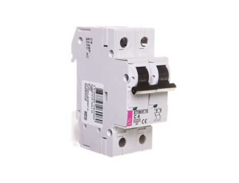 Wyłącznik nadprądowy 2P C 4A 10kA AC ETIMAT10 002133710