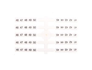 Oznacznik elastyczny do złączek szynowych EO3 /41-50/ 20x10szt. 003901760