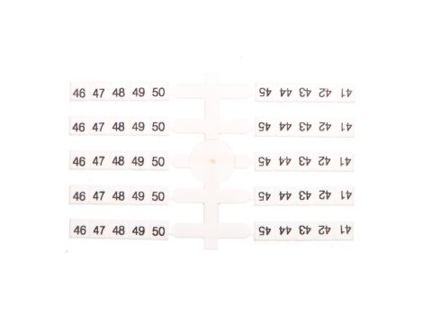 Oznacznik elastyczny do złączek szynowych EO3 /41-50/ 20x10szt. 003901760