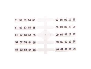 Oznacznik elastyczny do złączek szynowych EO3 /51-60/ 20x10szt. 003901762