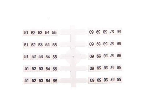 Oznacznik elastyczny do złączek szynowych EO3 /51-60/ 20x10szt. 003901762