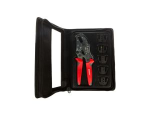 Praska ręczna z kompletem matryc (praska + 5szt matryc + opakowanie) PR_33-Z5