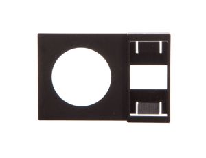 Ramka opisowa czarna prostokątna bez nadruku Q25TS-X 036601 /20szt./