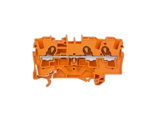 Złączka szynowa 3-przewodowa 4mm2 pomarańczowa 2004-1302 TOPJOBS