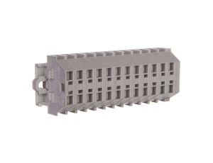 Listwa zaciskowa 2-przewodowa 1,5mm2 12-torowa szara mocowanie śrubowe 260-112