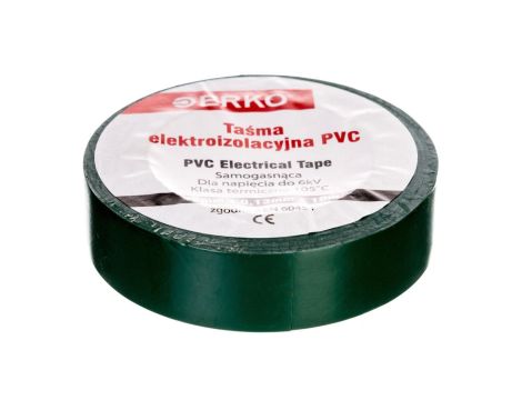 Taśma izolacyjna 15/10 zielona TPVC_15-10-ZIELONA /10szt./