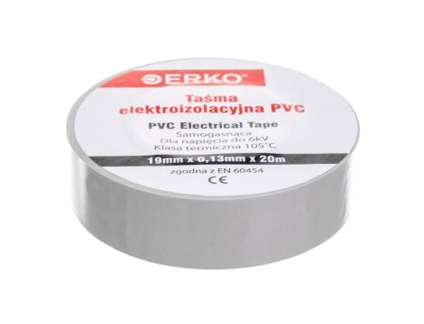 Taśma izolacyjna 19/20 szara TPVC_19-20-SZARA